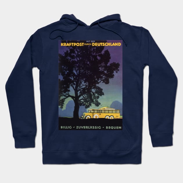 Vintage Travel Poster, Germany Hoodie by MasterpieceCafe